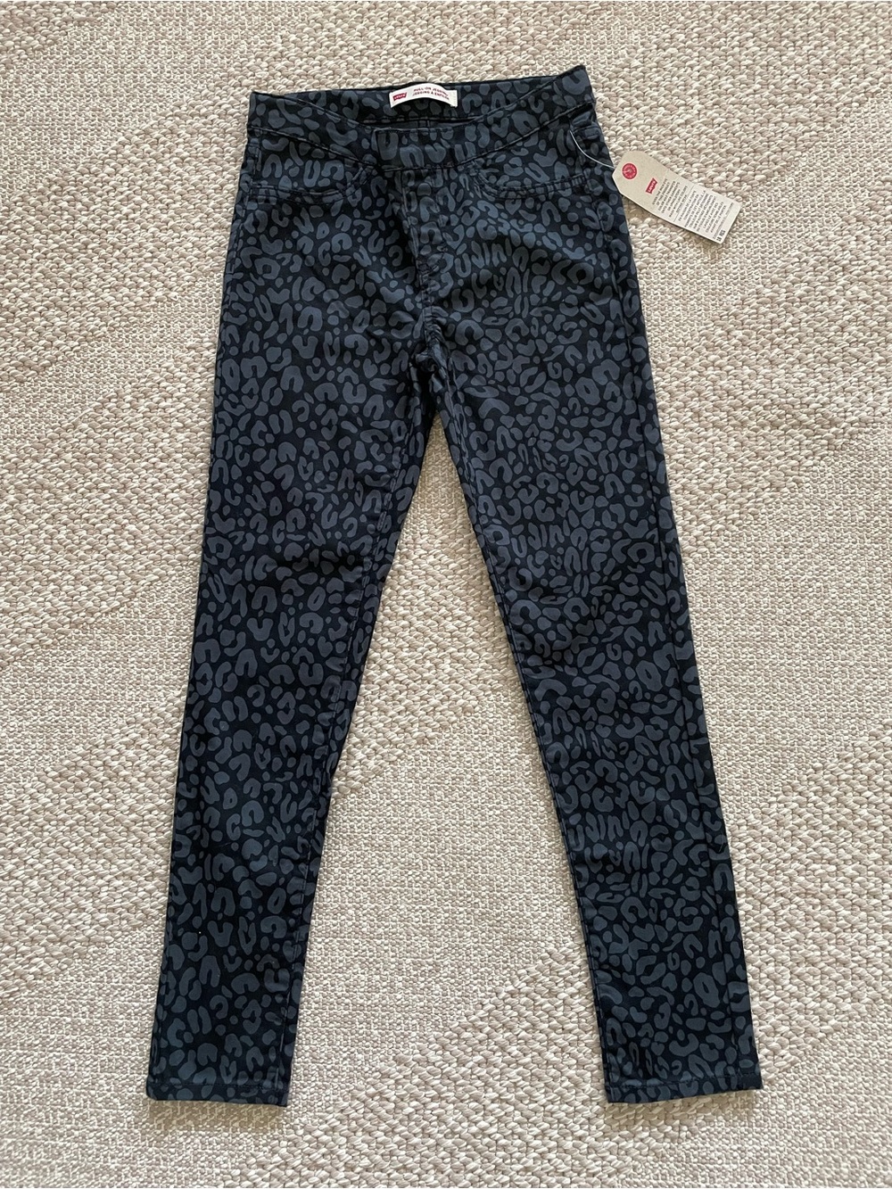 Levi's Girls' Black & Charcoal Animal Print Jeggings